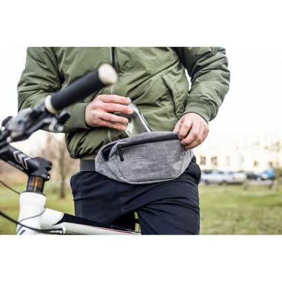 Saszetka zapinana w pasie RPET B'RIGHT | Kian granatowy